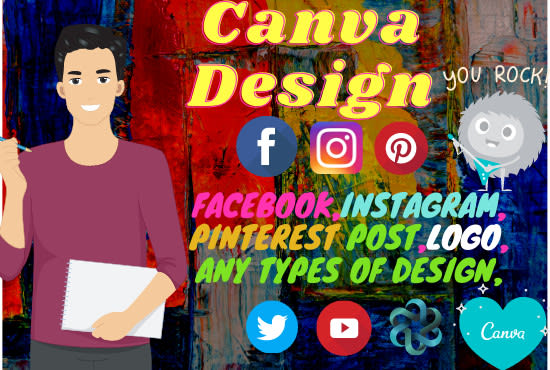 Gig Preview - Do canva design for social media post,flyer,poster,logo and anything perfectly