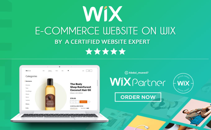 Gig Preview - Design or redesign wix ecommerce website