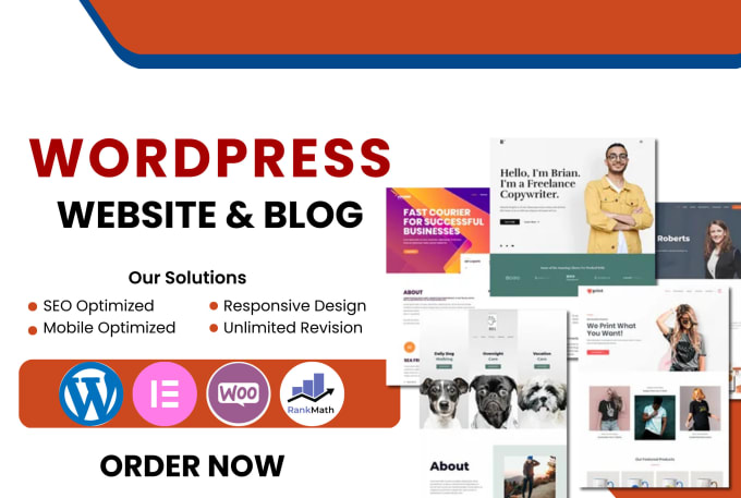 Gig Preview - Design a responsive wordpress website for your business