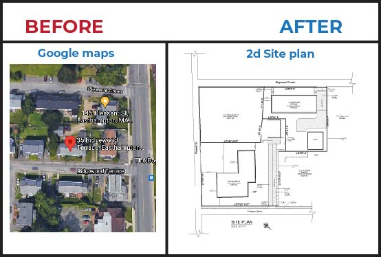 Gig Preview - Draw 2d site plan on autocad from google maps