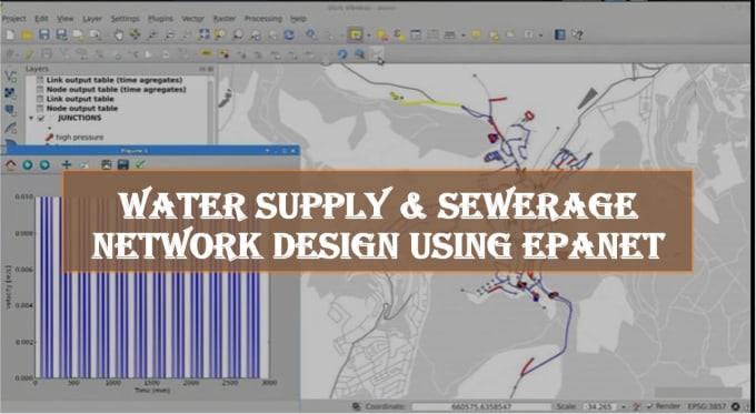 Gig Preview - Design water supply and sewerage network using epanet