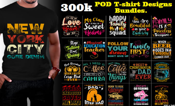 Gig Preview - Give you 300k editable best selling tshirt designs for merch by amazon