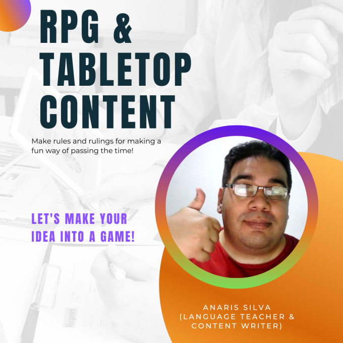 Gig Preview - Write rpg tabletop gaming content