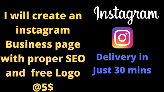 Bestseller - create a instagram business page with SEO in 30 minutes