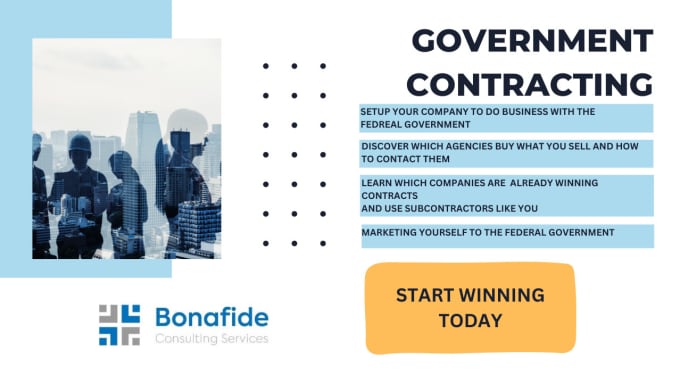 Gig Preview - Get you started in government contracting