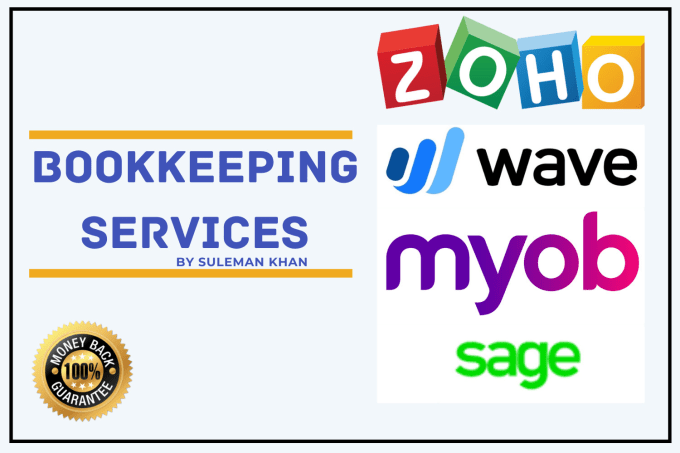 Gig Preview - Do bookkeeping services using wave, zoho books