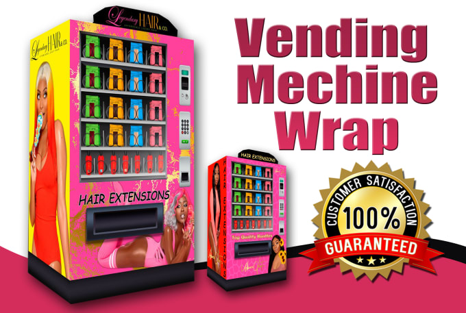 Gig Preview - Craft unique vending machine wraps for your brand