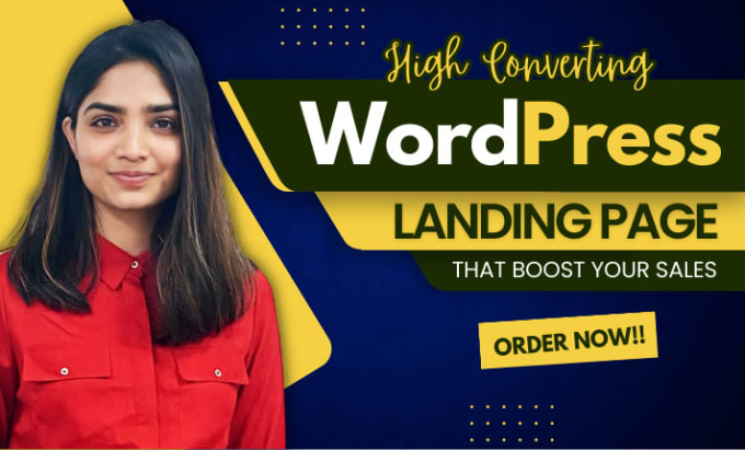 Gig Preview - Create professional wordpress landing page design with elementor pro