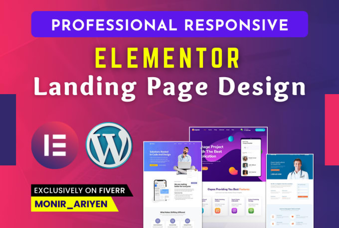 Gig Preview - Design elementor landing page