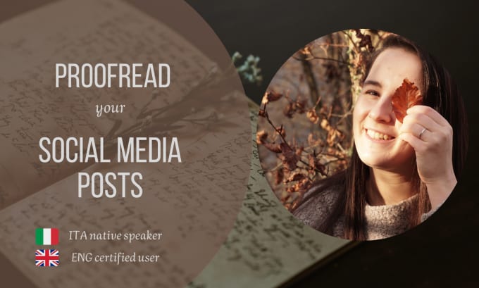 Gig Preview - Proofread your social media posts