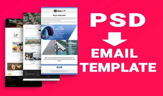 Gig Preview - Code your design to HTML email template responsive