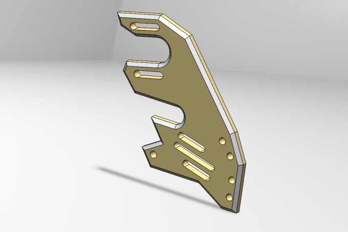 Gig Preview - Create sheet metal design in dxf file for laser cutting