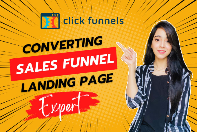 Gig Preview - Create sales funnel and landing page in clickfunnels kartra