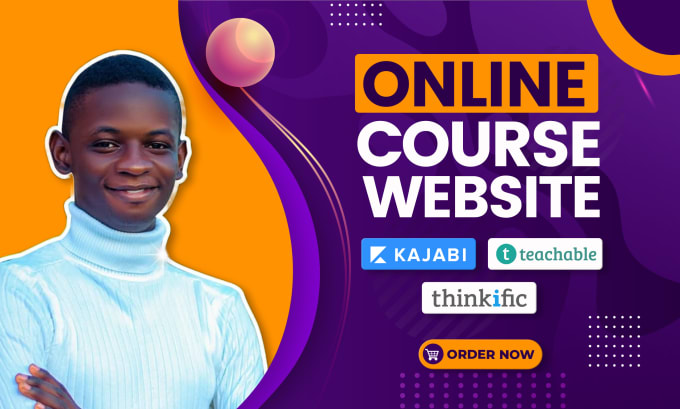 Gig Preview - Build kajabi, thinkific, teachable online course websites