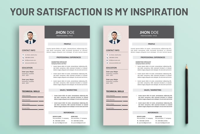 Gig Preview - Design professional cv, resume and cover letter