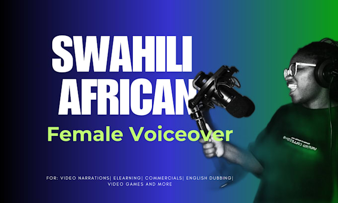 Gig Preview - Be your african female voice over and neutral english accent