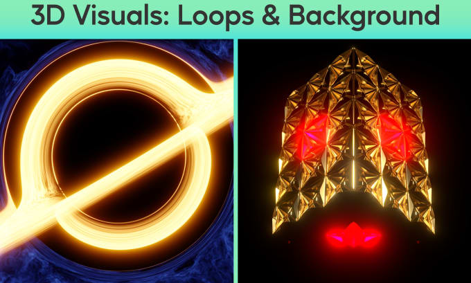 Gig Preview - Create 3d satisfying loops and 3d visuals