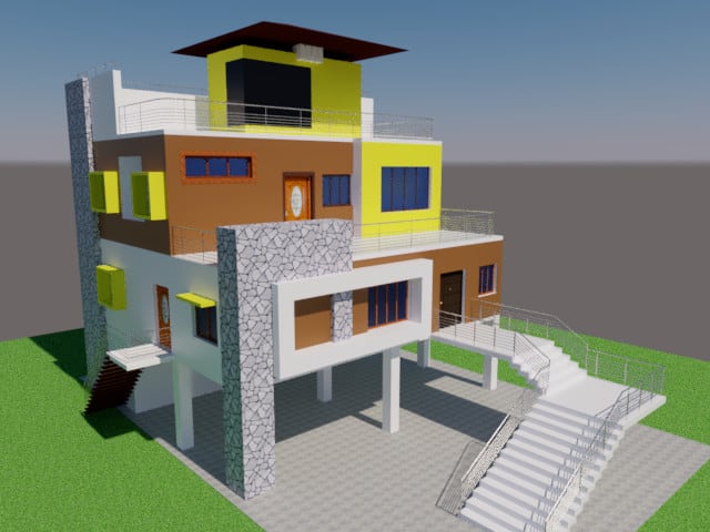 Gig Preview - Design 3d model plans and elevation for your dream house