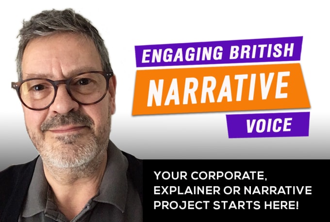 Gig Preview - Deliver an engaging british corporate narrative voice over