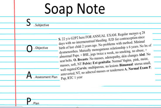 Gig Preview - Help you with development of soap notes