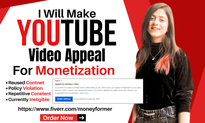 Gig Preview - Do professional winning youtube appeal video for monetization suspension