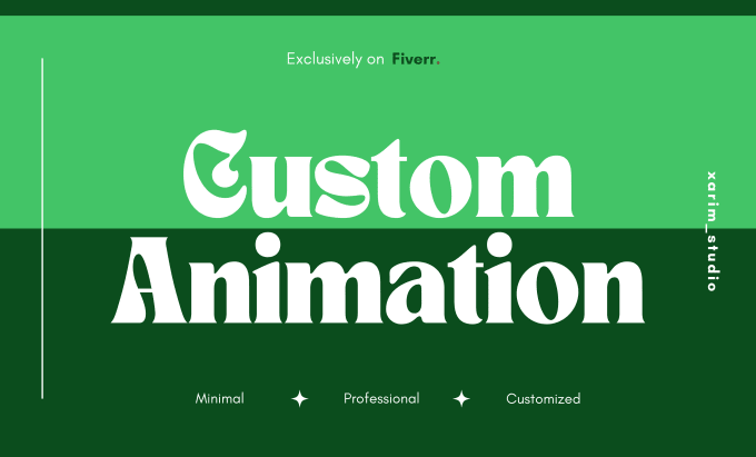 Gig Preview - Create a unique and custom logo animation