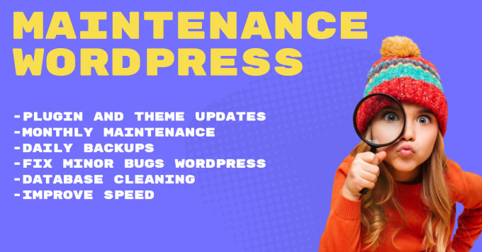 Gig Preview - Do wordpress website maintenance and backup espaÑol english