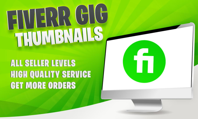 Gig Preview - Design unique attractive catchy fiverr thumbnail images