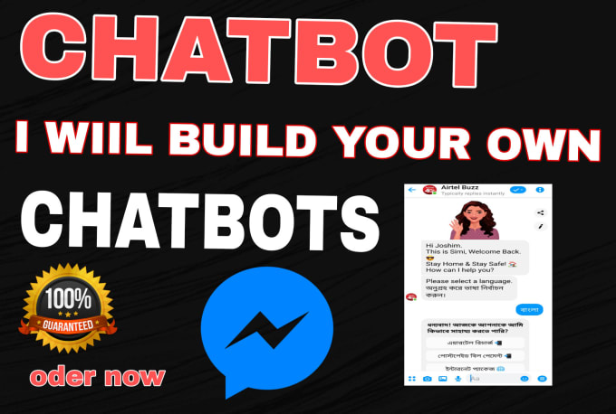 Gig Preview - Create a facebook messenger chatbot using manychat