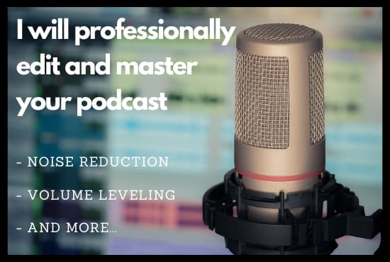 Gig Preview - Do a professional podcast audio editing for you