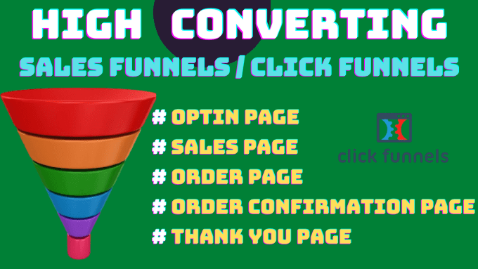 Gig Preview - Set up high converting click funnels and gohighlevel