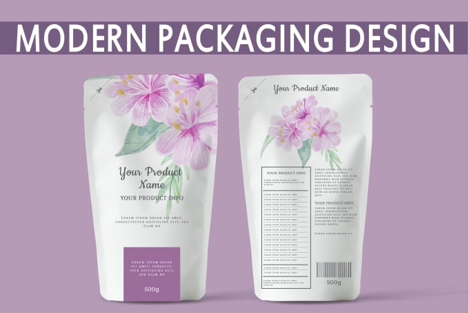 Gig Preview - Epic modern product packaging design,organic packaging design