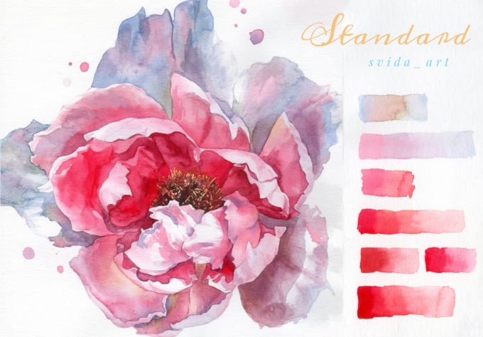 Gig Preview - Paint watercolor botanical illustration of flowers, plants, fruits