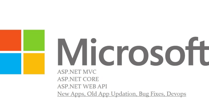 Gig Preview - Do asp dot net mvc and asp dot net core apps for you