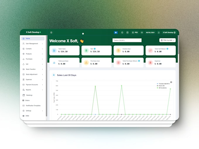 Gig Preview - Provide the best erp stock management pos invoicing software