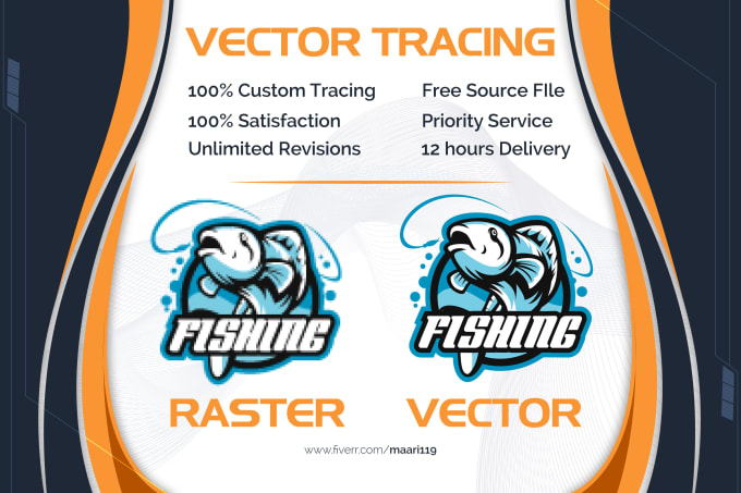 Gig Preview - Do vector tracing, vector art, image to vector, raster to vector