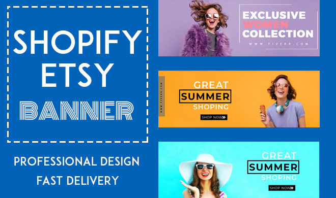 Gig Preview - Design pro shopify banner for your store