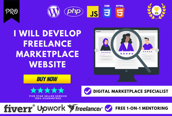 Gig Preview - Develop a freelance digital marketplace like fiverr