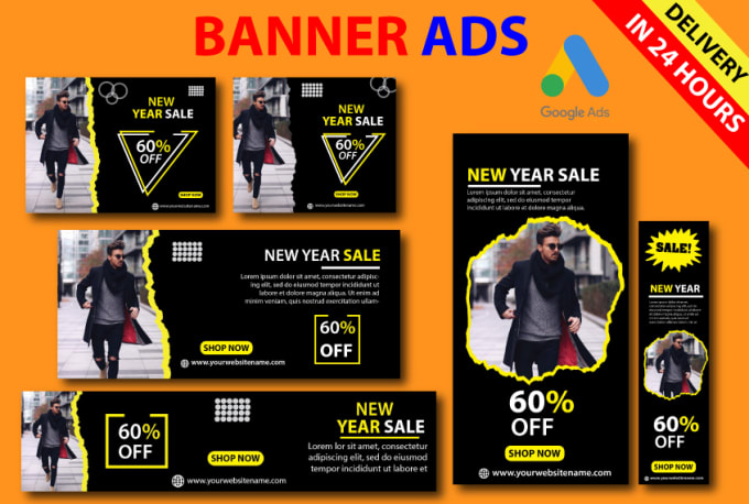 Gig Preview - Design google banner ads, affiliate web banner ads