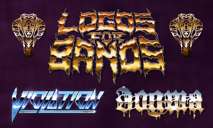 Gig Preview - Design a unique brutal death thrash metal logo for your band