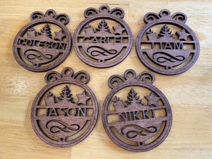 Gig Preview - Make you a personalized wooden ornament