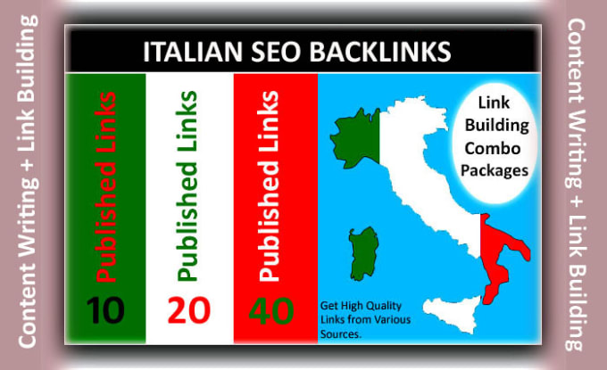 Gig Preview - Do italian press release and link building combo package