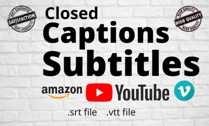 Gig Preview - Transcribe your video and create closed captions srt vtt files