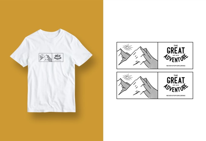 Gig Preview - Create a minimalist t shirt design for your brand