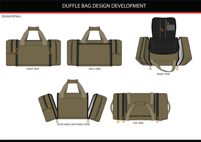 Gig Preview - Create bag design, backpack, handbag and bag tech pack