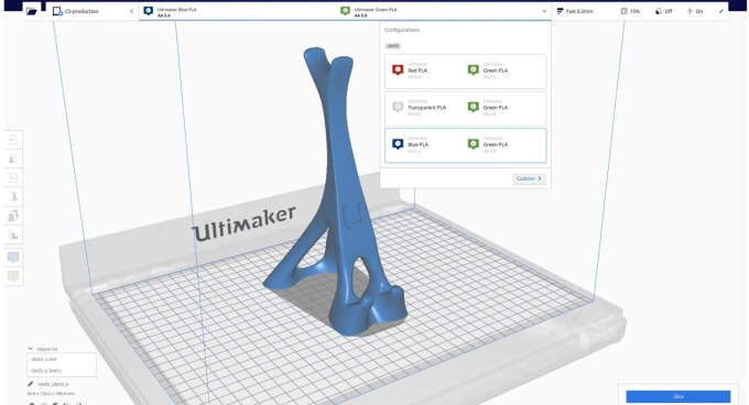 Gig Preview - Slice  models and make gcode for fdm 3d printing