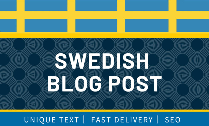 Gig Preview - Write a swedish SEO blog post that ranks