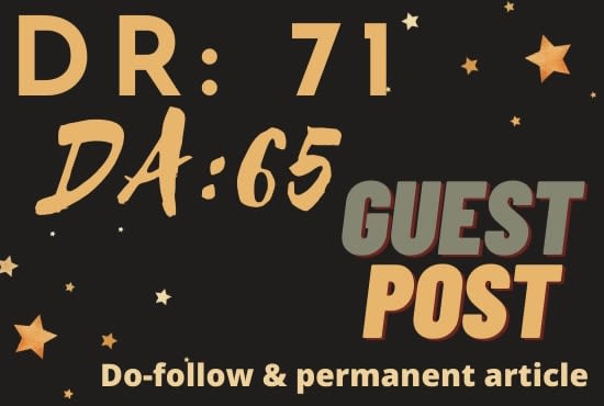 Gig Preview - Guest post article with dofollow backlink on DR 63 website