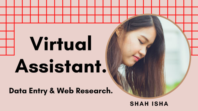 Gig Preview - Be your virtual assistant for web research and data entry