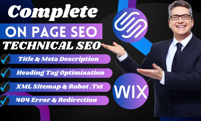 Gig Preview - Optimize website SEO on wix, squarespace for google top rank